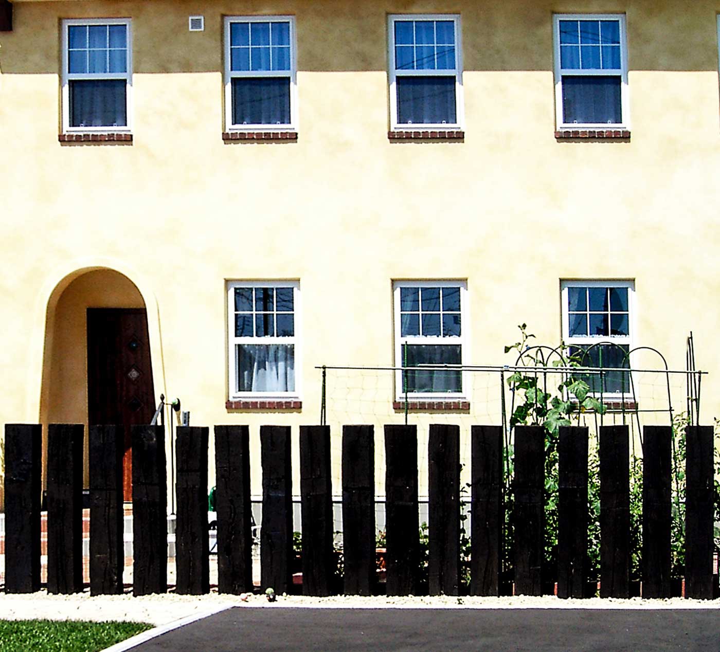 枕木スリットフェンス