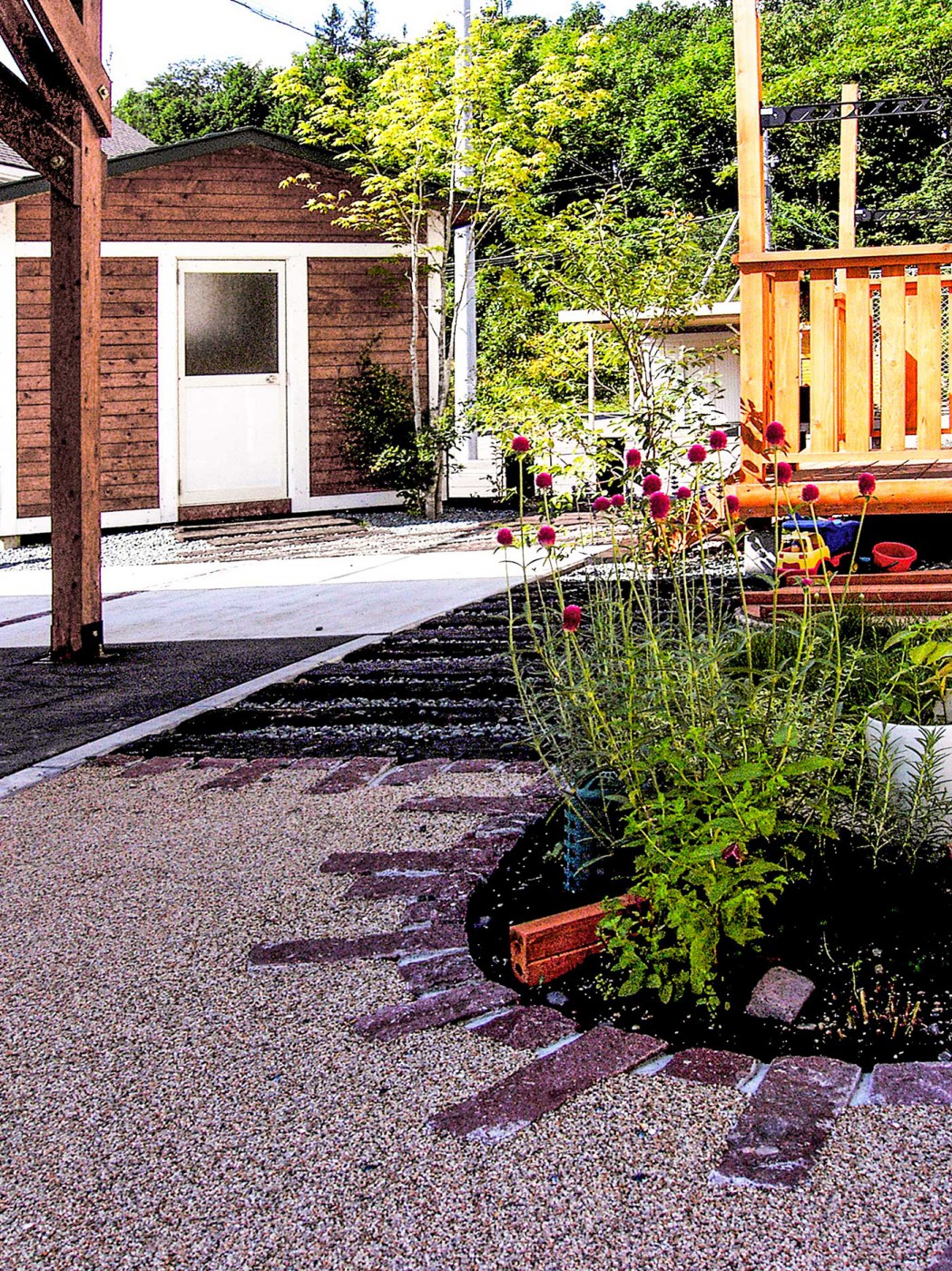 アプローチからの景観