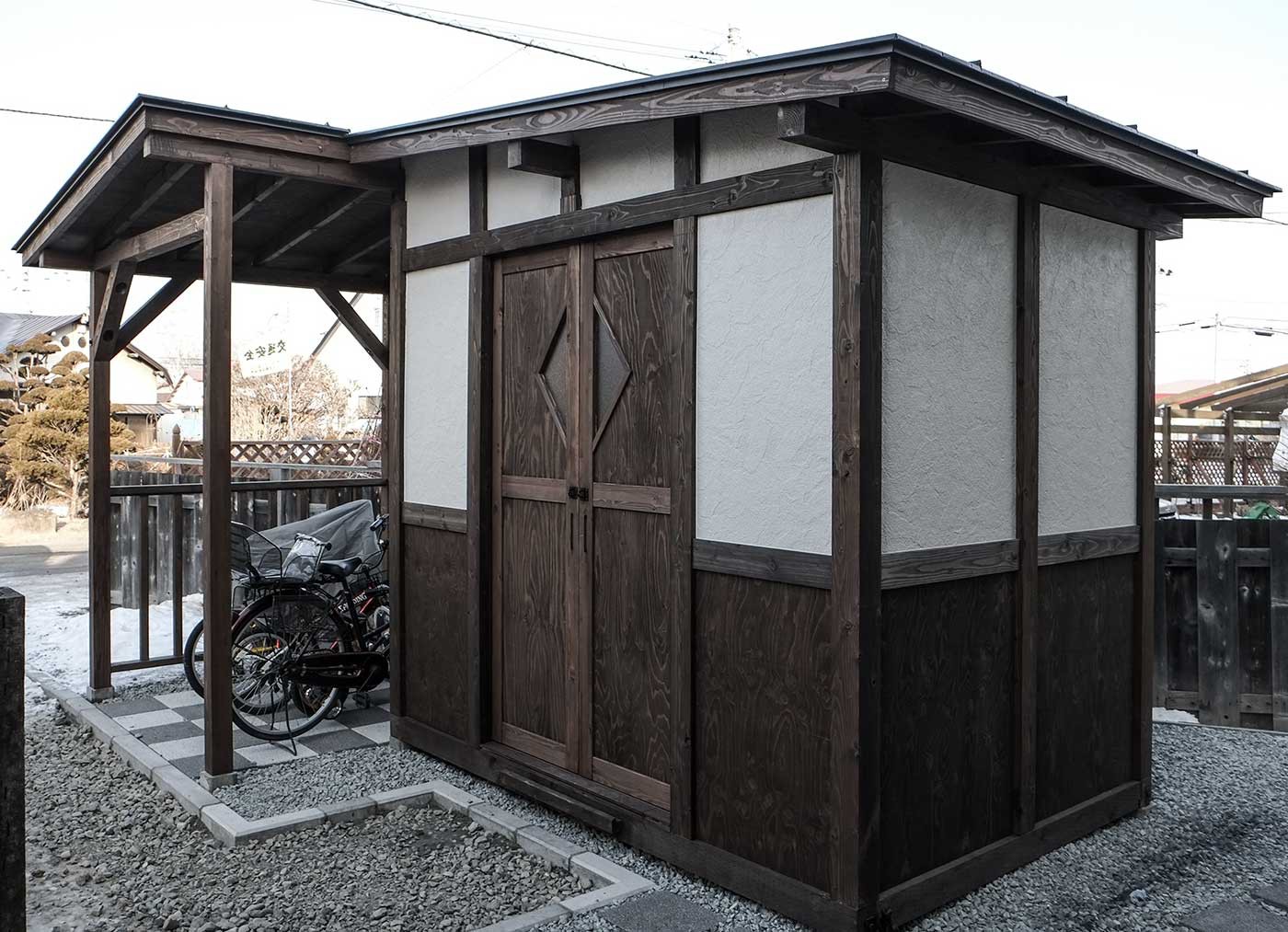 オリジナル物置と自転車小屋