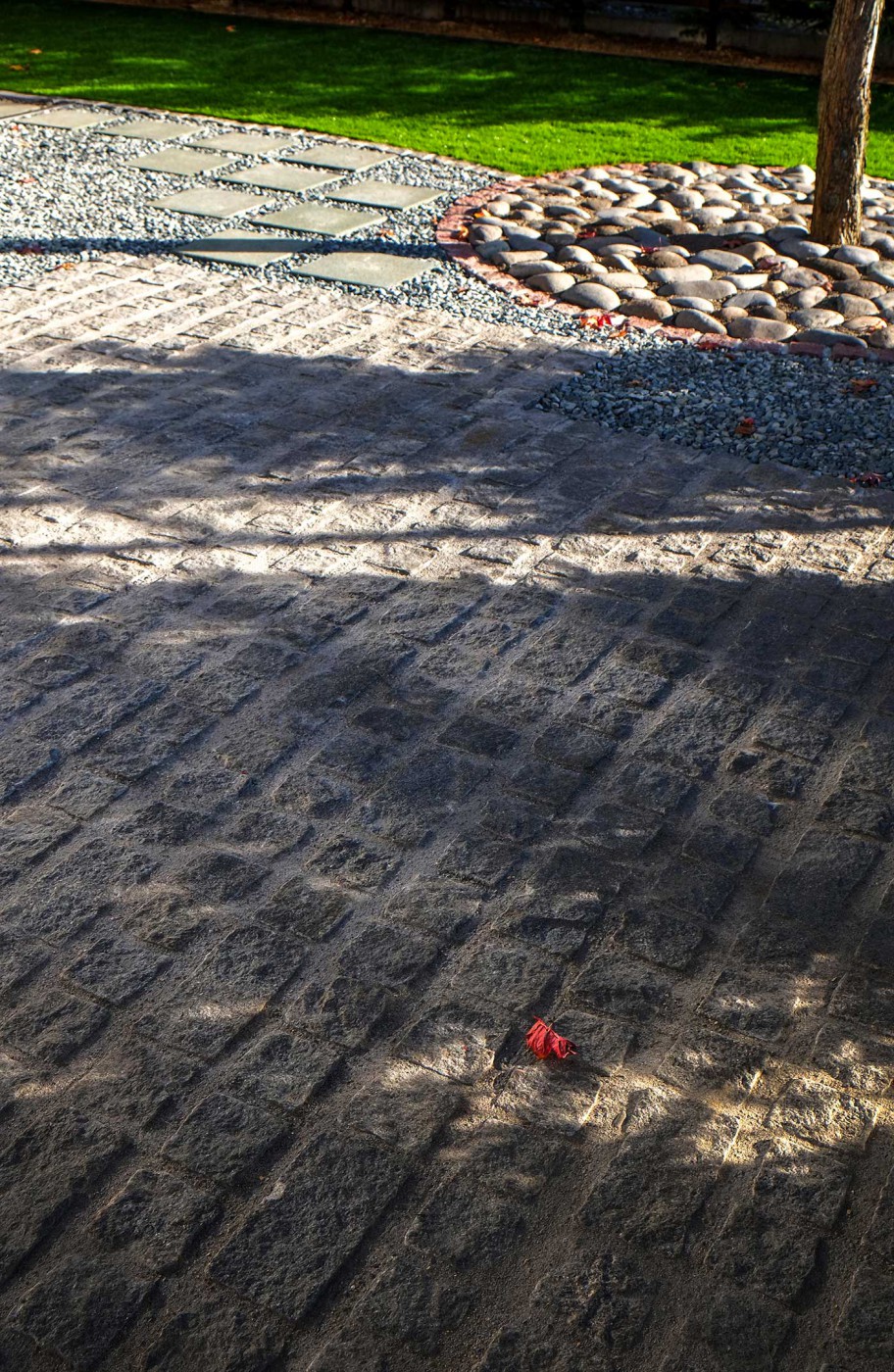 石張りのテラス