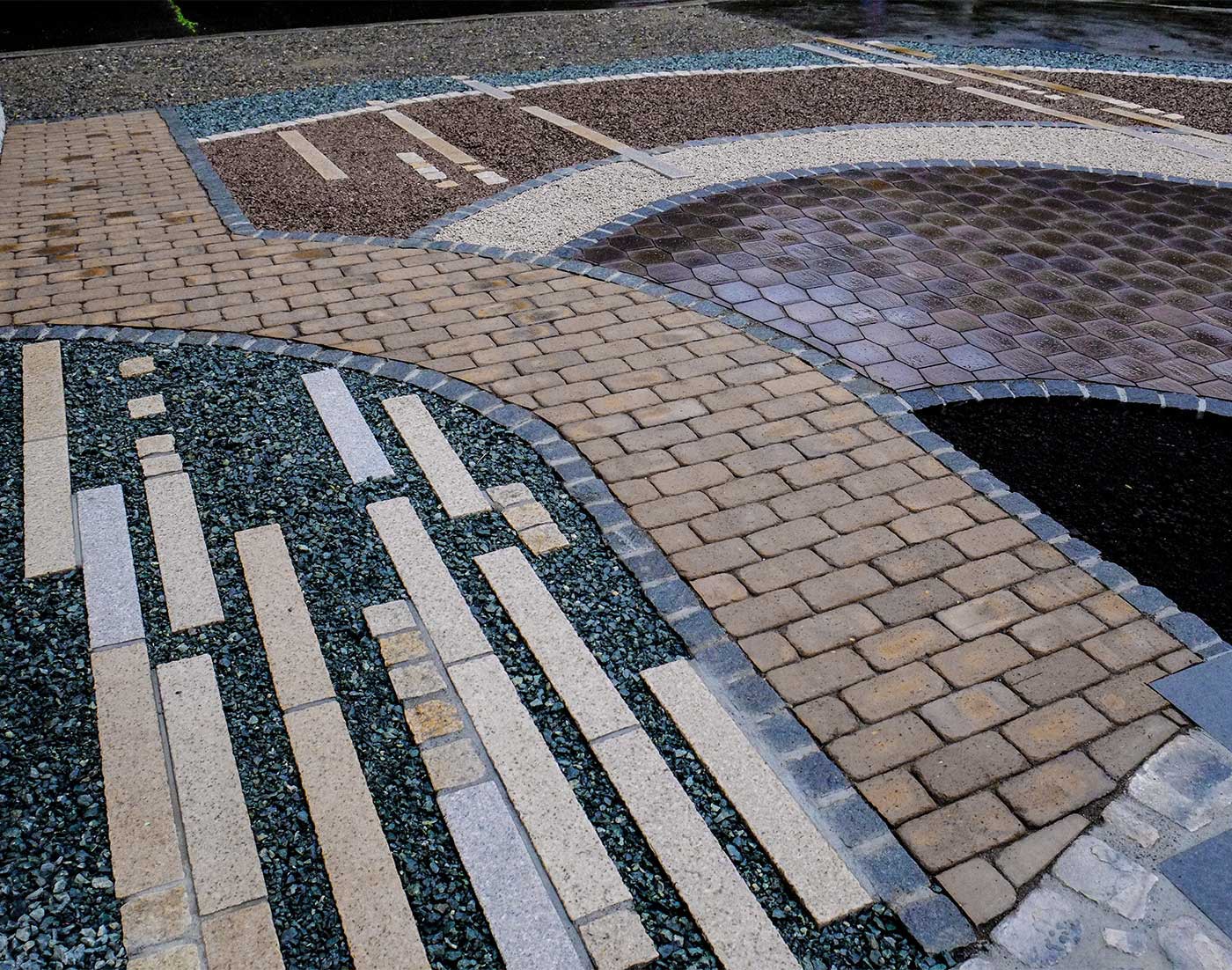 御影ボーダー石