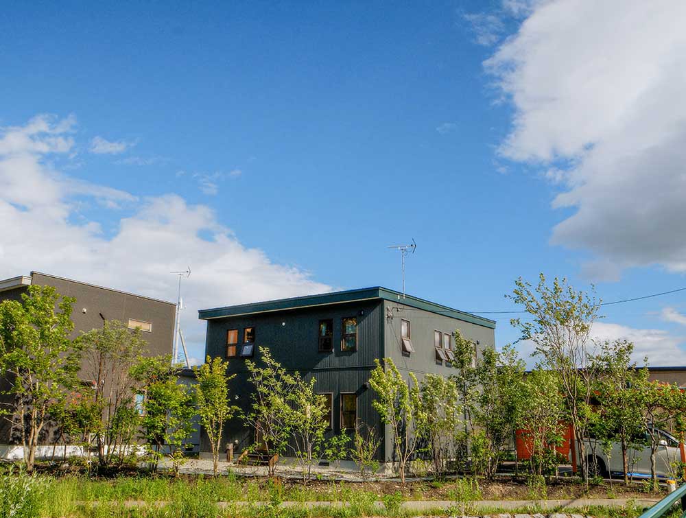 川側から見た景観