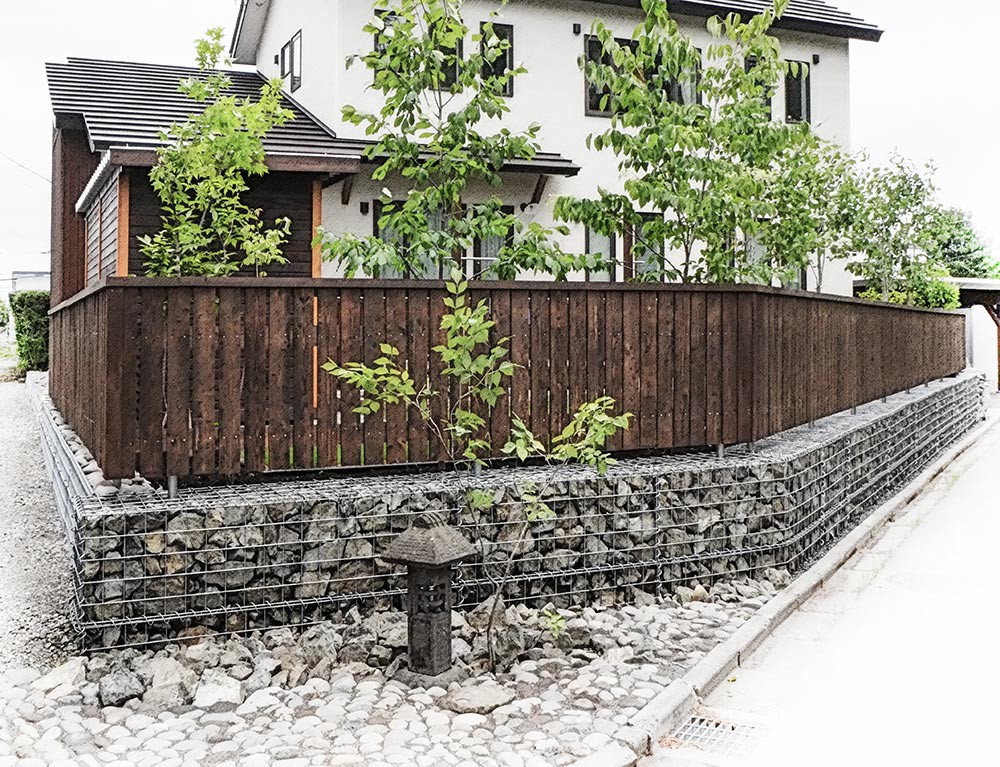 T字交差点方向からの景観