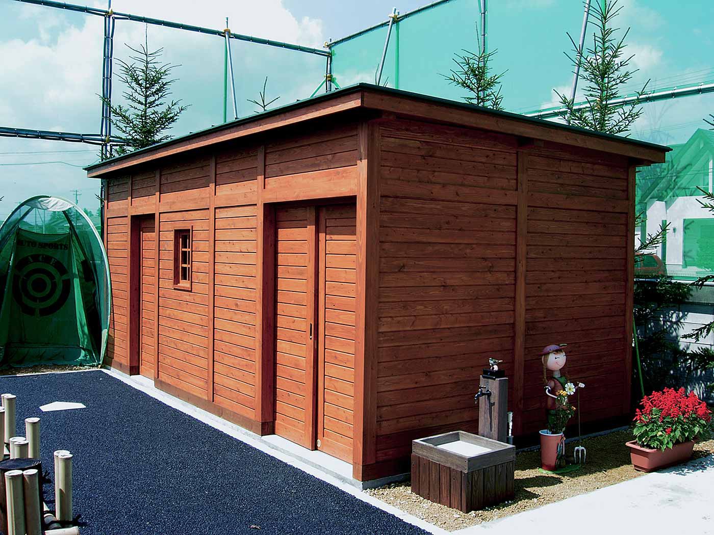 オリジナル木製物置