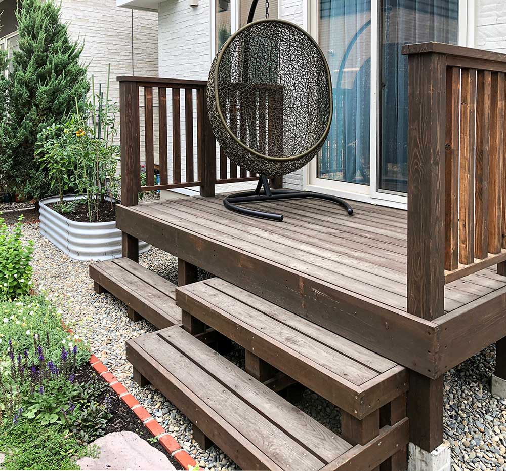 オリジナル木製デッキ