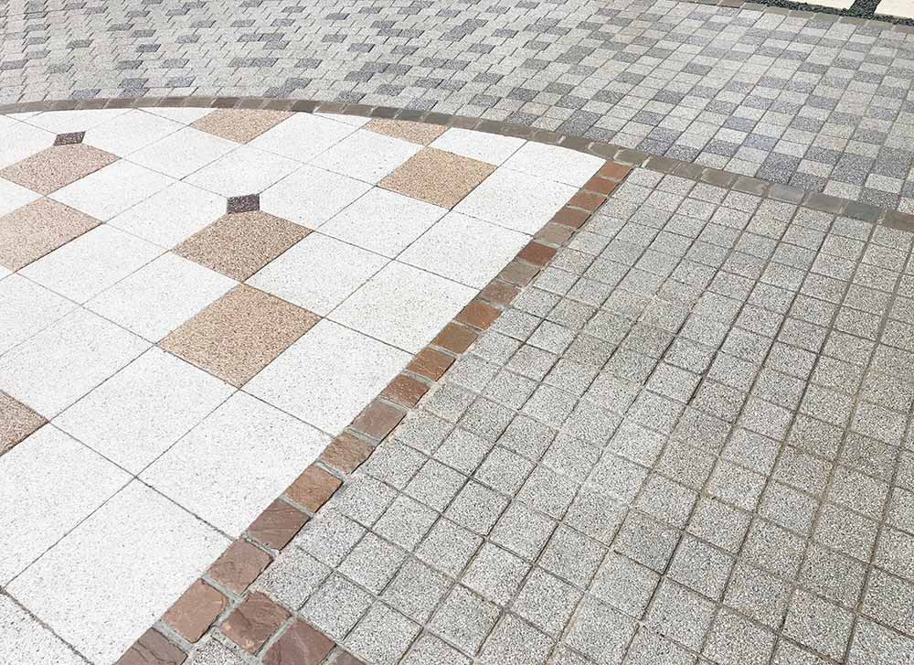 二種三様のテクスチャーの景観