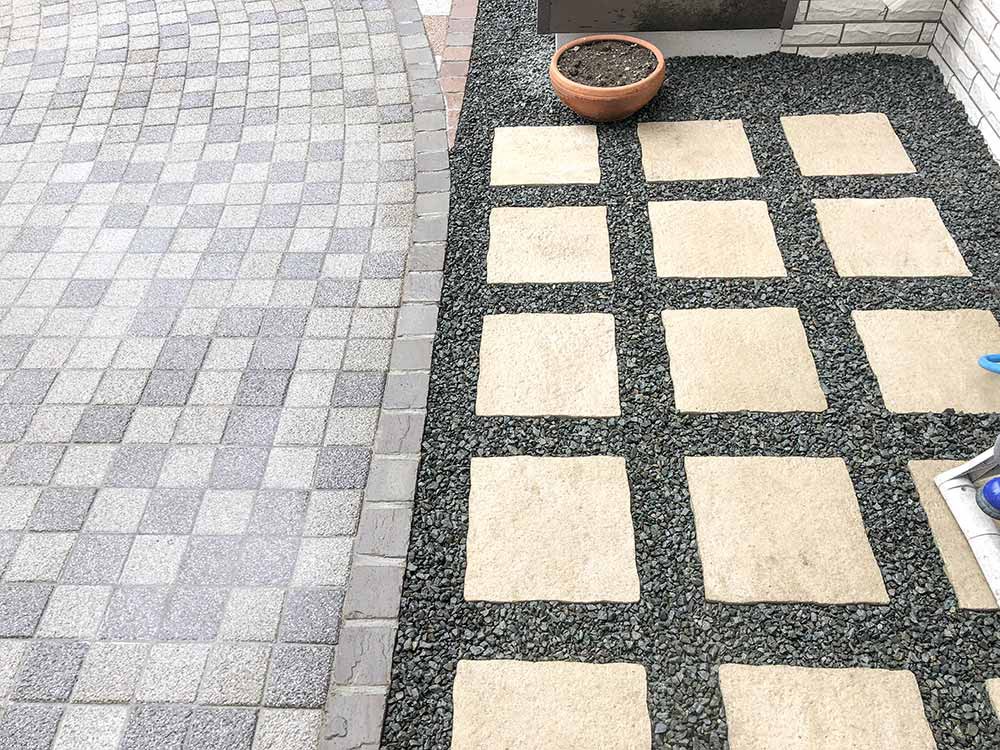 平板でデザインされた水栓まわり