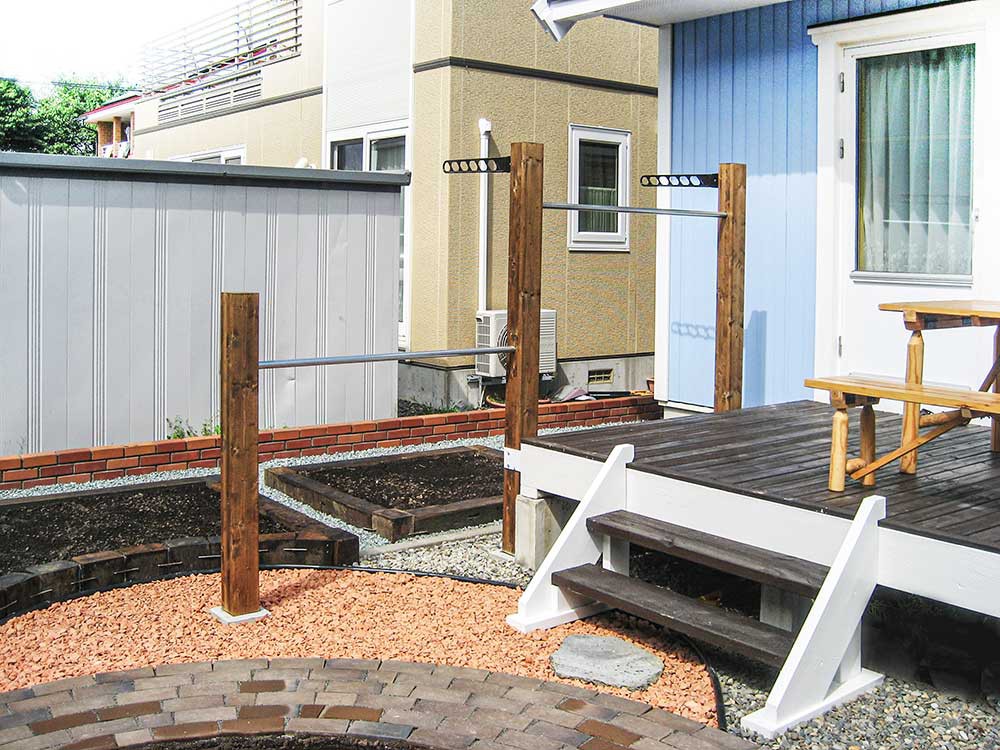 オリジナル物干し台