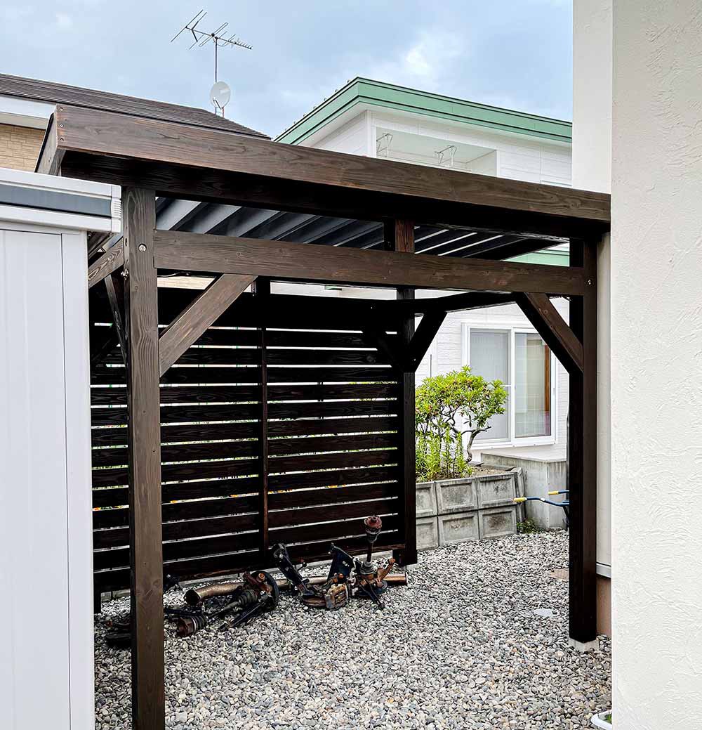 じてんしゃの屋根