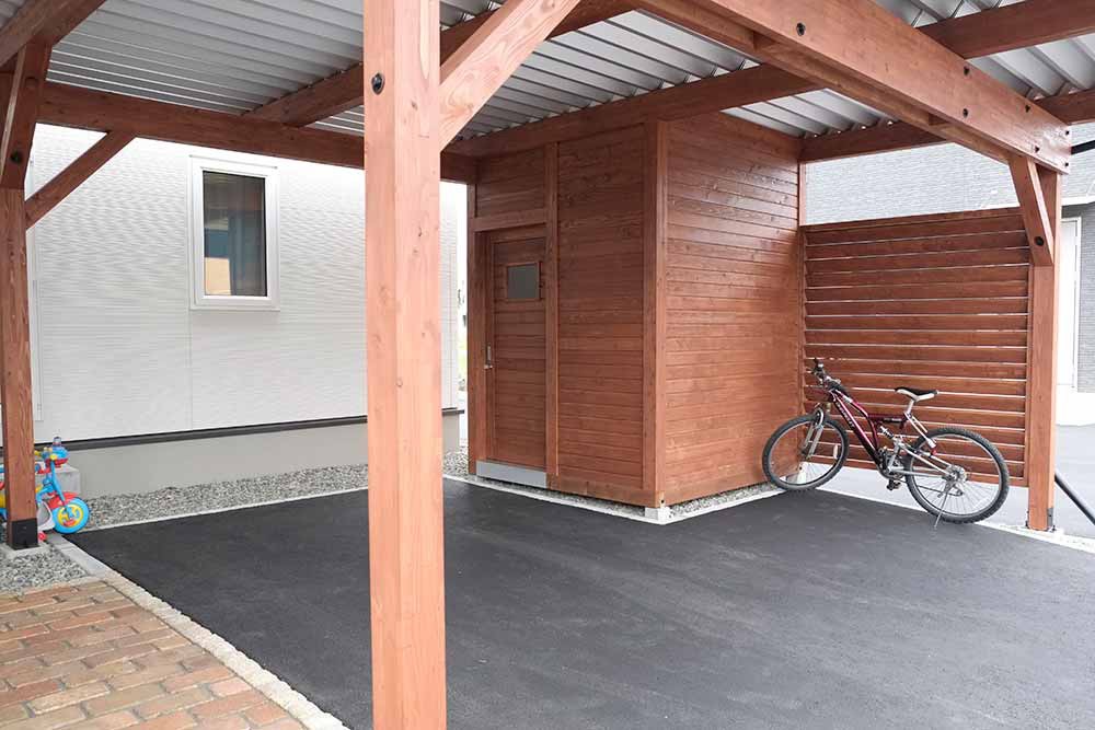 1台用　物置(1.0坪）付き