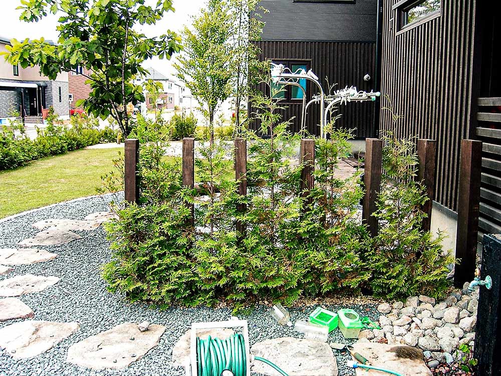 エントランスのトメ